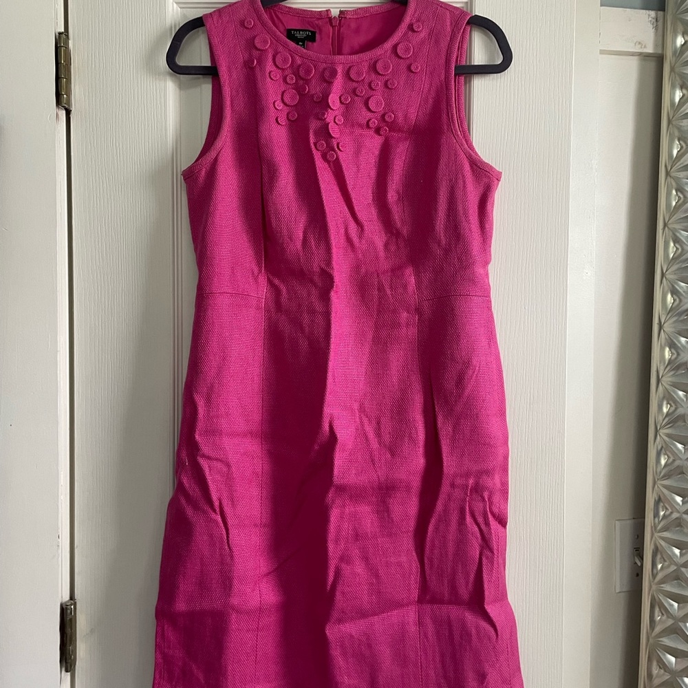 Talbots womens pink dress